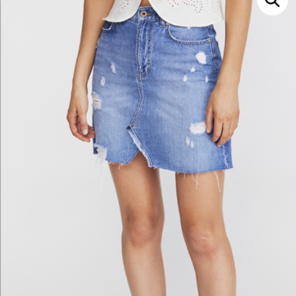 Free People Jean Skirt - Picture 4 of 4